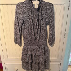 Michael Kors Blue and White Women's Dress